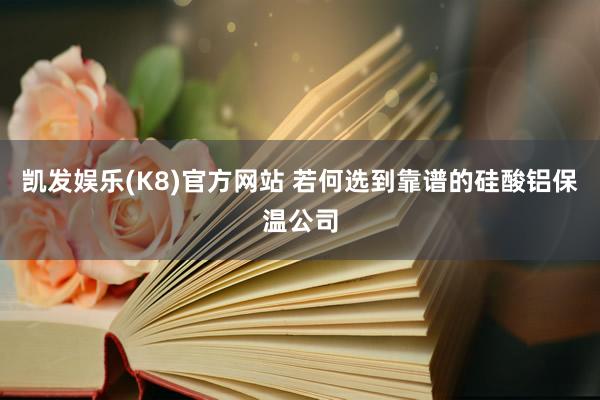 凯发娱乐(K8)官方网站 若何选到靠谱的硅酸铝保温公司
