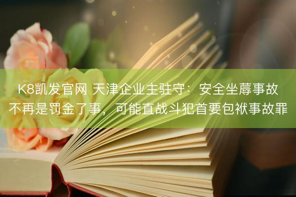 K8凯发官网 天津企业主驻守：安全坐蓐事故不再是罚金了事，可能直战斗犯首要包袱事故罪